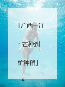 广西三江：芒种到 忙种稻