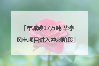 年减碳17万吨 华亭风电项目进入冲刺阶段
