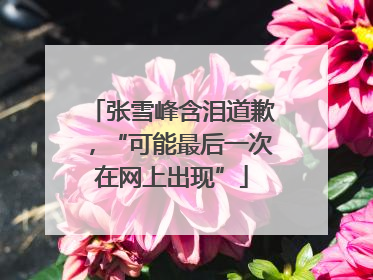 张雪峰含泪道歉，“可能最后一次在网上出现”