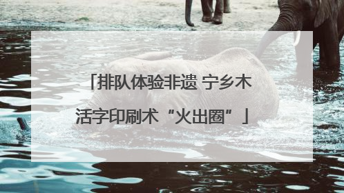 排队体验非遗 宁乡木活字印刷术“火出圈”