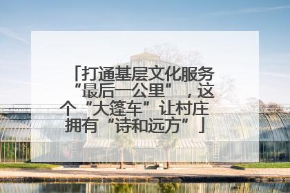 打通基层文化服务“最后一公里”，这个“大篷车”让村庄拥有“诗和远方”