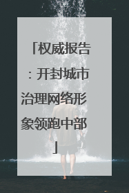 权威报告：开封城市治理网络形象领跑中部
