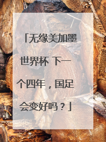 无缘美加墨世界杯 下一个四年，国足会变好吗？