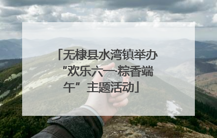 无棣县水湾镇举办“欢乐六一·粽香端午”主题活动
