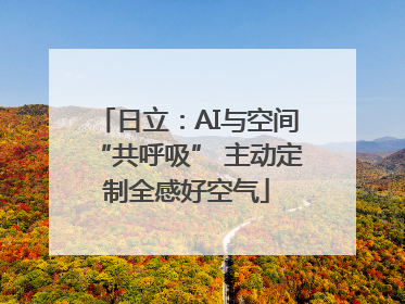 日立：AI与空间“共呼吸” 主动定制全感好空气