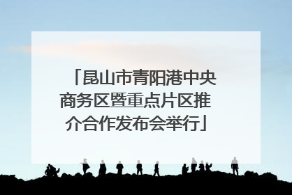 昆山市青阳港中央商务区暨重点片区推介合作发布会举行
