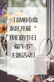 昆明市盘龙区开展“我们的节日·端午节”主题活动