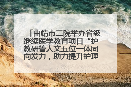 曲靖市二院举办省级继续医学教育项目“护教研管人文五位一体同向发力，助力提升护理效能学习班”