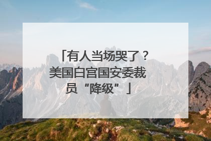 有人当场哭了？美国白宫国安委裁员“降级”