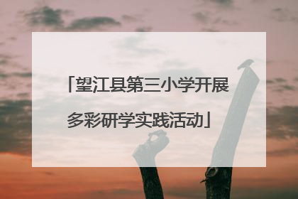 望江县第三小学开展多彩研学实践活动