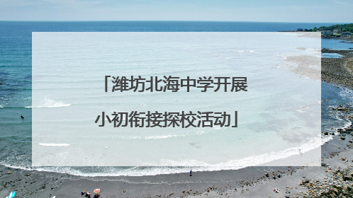 潍坊北海中学开展小初衔接探校活动
