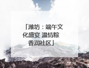 潍坊：端午文化盛宴 温情粽香润社区