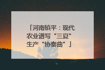 河南镇平：现代农业谱写“三夏”生产“协奏曲”