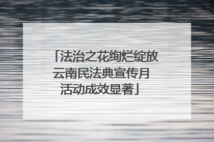 法治之花绚烂绽放 云南民法典宣传月活动成效显著