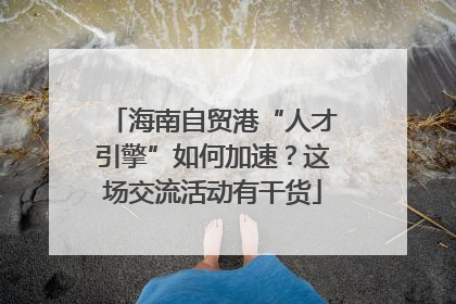 海南自贸港“人才引擎”如何加速？这场交流活动有干货