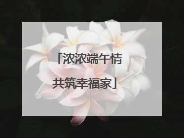 浓浓端午情 共筑幸福家