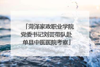菏泽家政职业学院党委书记刘芸带队赴单县中医医院考察