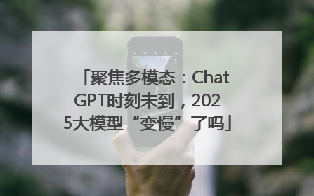 聚焦多模态：ChatGPT时刻未到，2025大模型“变慢”了吗