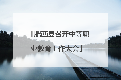 肥西县召开中等职业教育工作大会