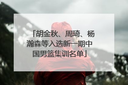 胡金秋、周琦、杨瀚森等入选新一期中国男篮集训名单
