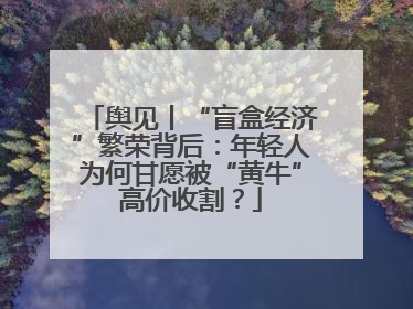 舆见丨“盲盒经济”繁荣背后：年轻人为何甘愿被“黄牛”高价收割？