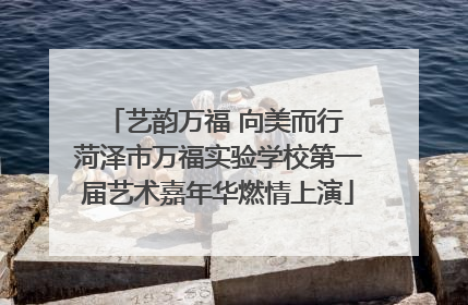 艺韵万福 向美而行 菏泽市万福实验学校第一届艺术嘉年华燃情上演