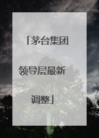 茅台集团领导层最新调整