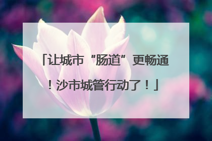 让城市“肠道”更畅通！沙市城管行动了！