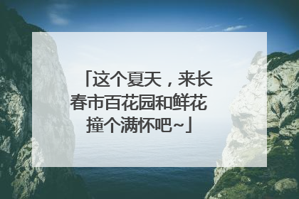 这个夏天，来长春市百花园和鲜花撞个满怀吧~