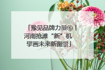 豫见品牌力量⑥丨河南抢滩“新”机 擘画未来新图景