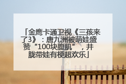 金鹰卡通卫视《三孩来了3》：唐九洲被萌娃盛赞“100块腹肌”，井胧带娃有梗超欢乐