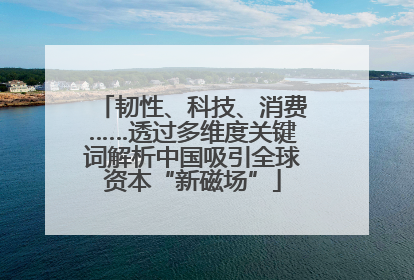 韧性、科技、消费……透过多维度关键词解析中国吸引全球资本“新磁场”
