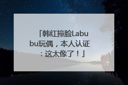韩红撞脸Labubu玩偶，本人认证：这太像了！