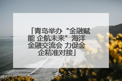 青岛举办“金融赋能 企航未来”海洋金融交流会 力促金企精准对接
