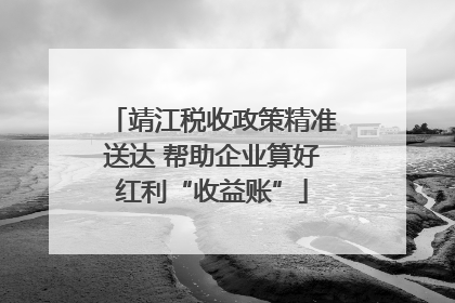 靖江税收政策精准送达 帮助企业算好红利“收益账”