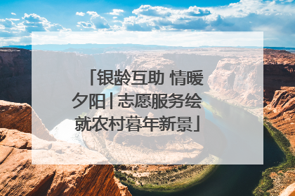 银龄互助 情暖夕阳│志愿服务绘就农村暮年新景