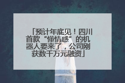 预计年底见！四川首款“懂情感”的机器人要来了，公司刚获数千万元融资