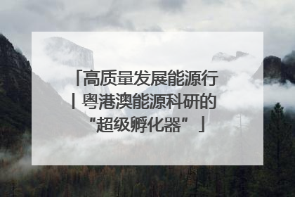 高质量发展能源行丨粤港澳能源科研的“超级孵化器”