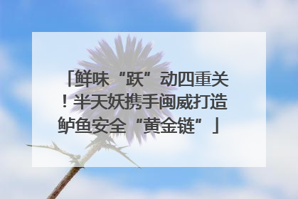 鲜味“跃”动四重关！半天妖携手闽威打造鲈鱼安全“黄金链”