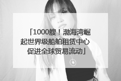 1000艘！渤海湾崛起世界级船舶租赁中心 促进全球贸易流动
