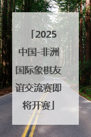 2025中国-非洲国际象棋友谊交流赛即将开赛