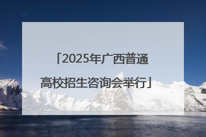 2025年广西普通高校招生咨询会举行