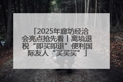 2025年廊坊经洽会亮点抢先看丨离境退税“即买即退”便利国际友人“买买买”