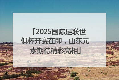 2025国际足联世俱杯开赛在即，山东元素期待精彩亮相