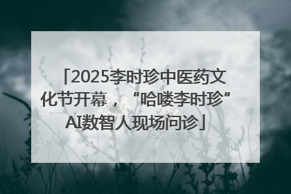 2025李时珍中医药文化节开幕，“哈喽李时珍”AI数智人现场问诊