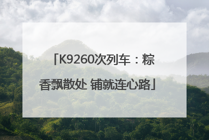 K9260次列车：粽香飘散处 铺就连心路